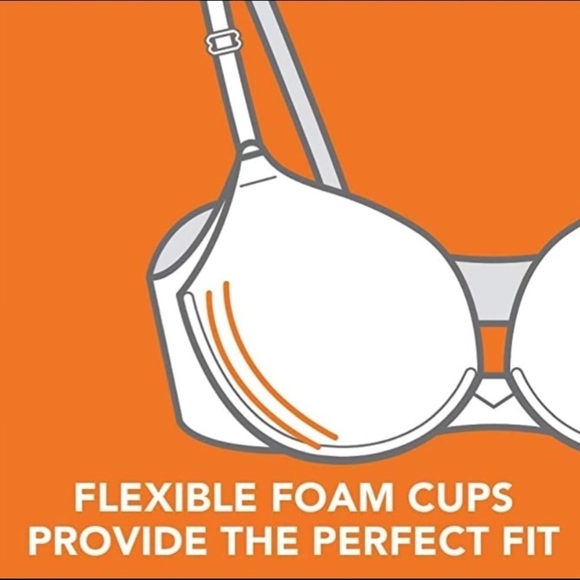 Warner's/ No Side Effects Underarm-Smoothing Comfort T-Shirt Bra / size 38D - Picture 8 of 8